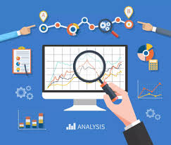 Illustration of analytics dashboards and growth tools