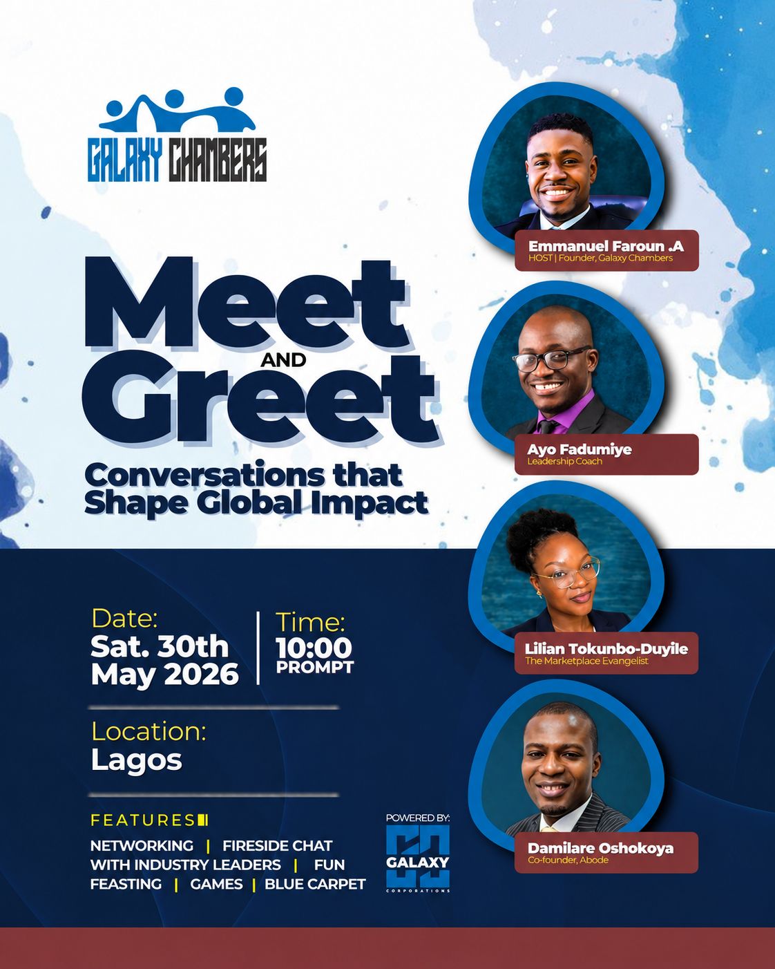 Meet & Greet event flyer