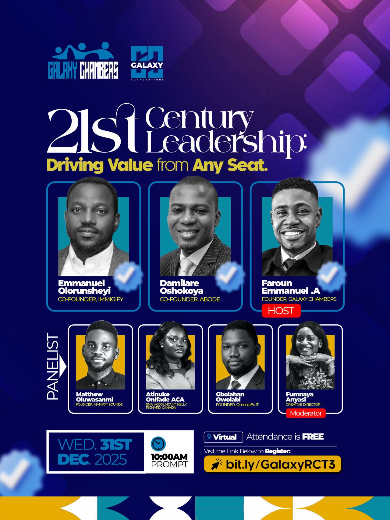 21st Century Leadership event flyer